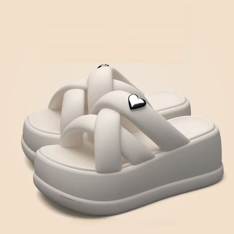 키높이슬리퍼 새로운 여름 두꺼운 밑창 키 증가 슬리퍼, 최신 유행 실외화 - SS-61