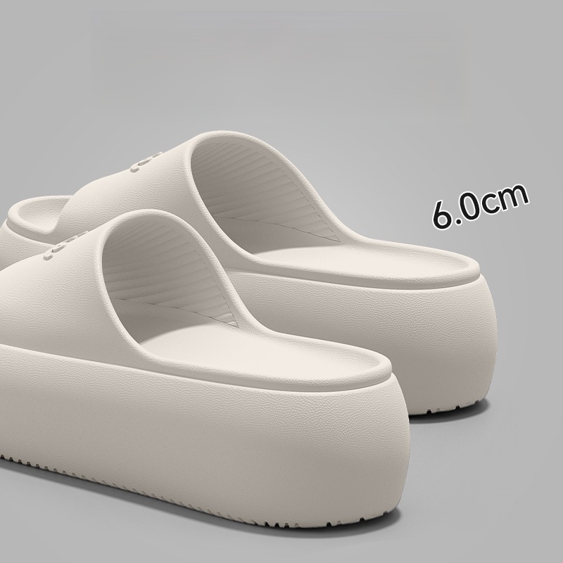 SS-54 여성용 두꺼운 밑창 슬리퍼 2025년 신상품 여름 야외 실내 홈 비치 EVA 샌들