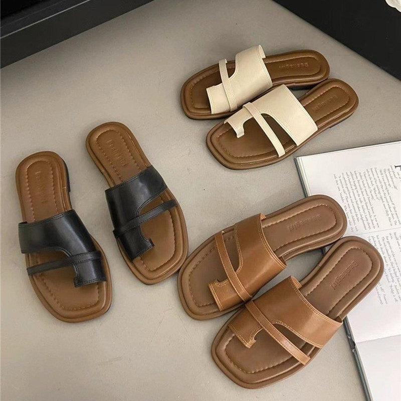 SS-44 캐주얼 니치 쿨 소프트 여성 레트로 크로스 슬리퍼