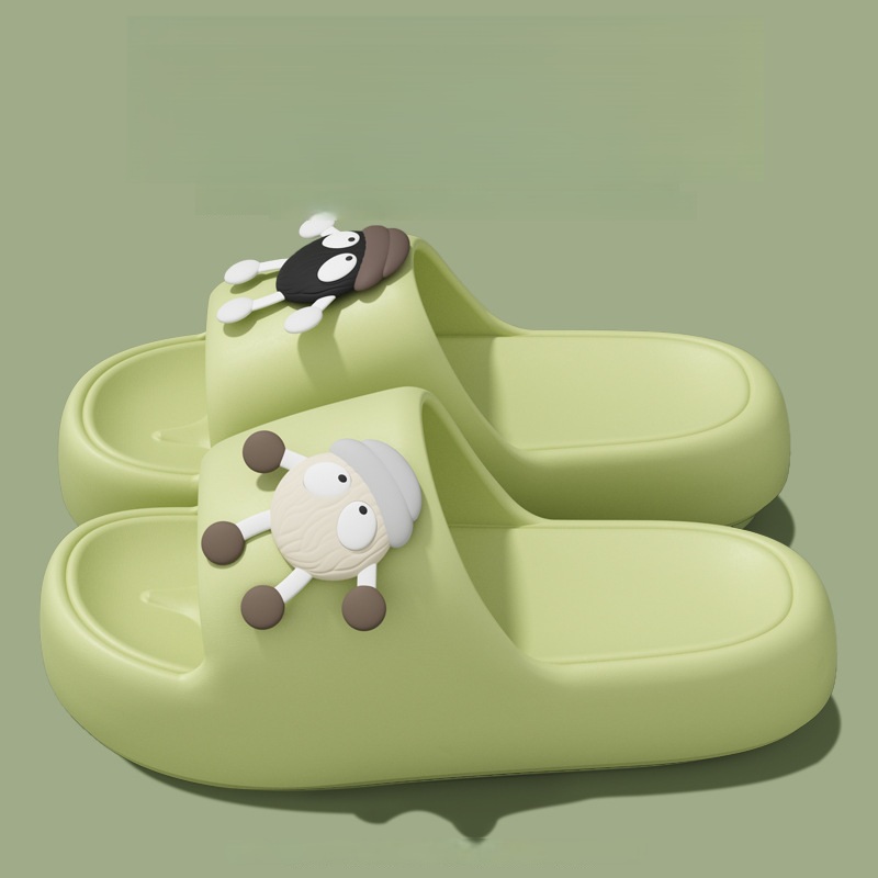 SS-04 EVA 슬리퍼 여성 아웃도어 패션 만화 조용한 커플 홈 실내 두꺼운 바닥 미끄럼 방지 해변 샌들 여름